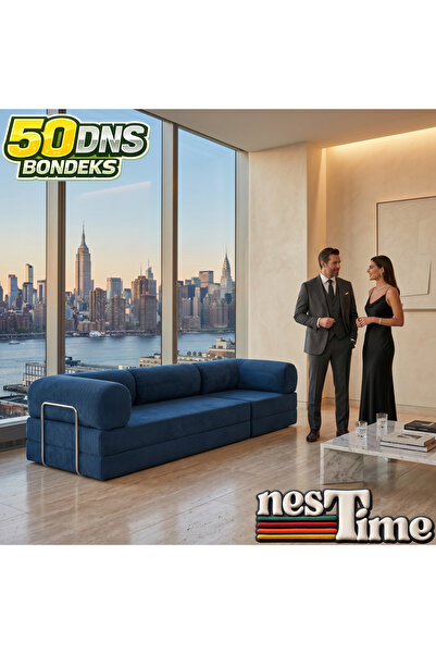 NESTİME 300X100 Modüler Sünger Kanepe,Taşınabilir, Yatak Olabilen,50 DNS Sünger