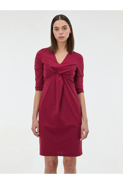 ORSAY Rochie de damă bordo, până la genunchi