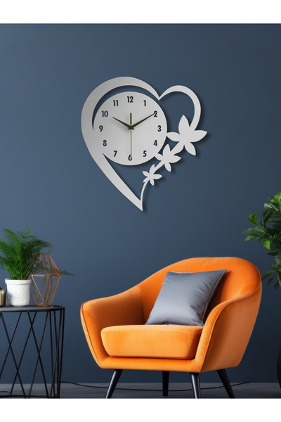 enovaart Kalpli Metal Duvar Saati, Minimal Tasarım, Ev Ofis için Hediyelik Dekor