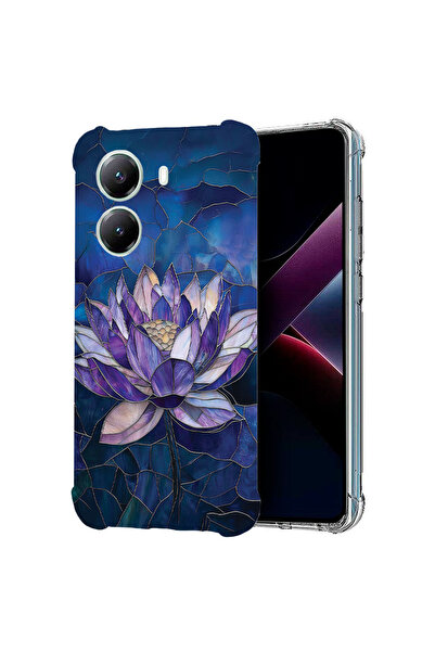 bestcase Husă Antișoc pentru Poco X7 Pro 5G, Floral - Lotus din Vitralii, 198...
