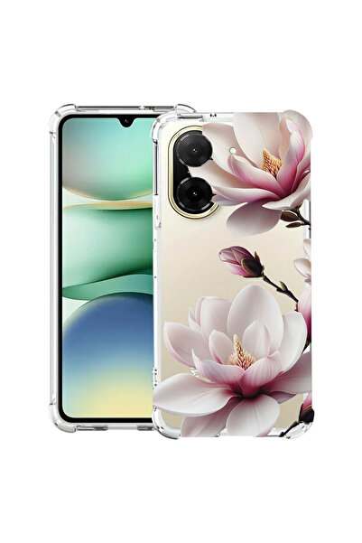 bestcase Αντικραδασμική Θήκη για Xiaomi Redmi A5 (173mm), Φλοράλ - Ροζ Μανόλι...