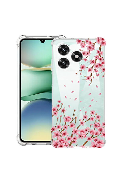 bestcase Husă Antișoc pentru Xiaomi Redmi 13, Florală - Floare de cireș roz, ...