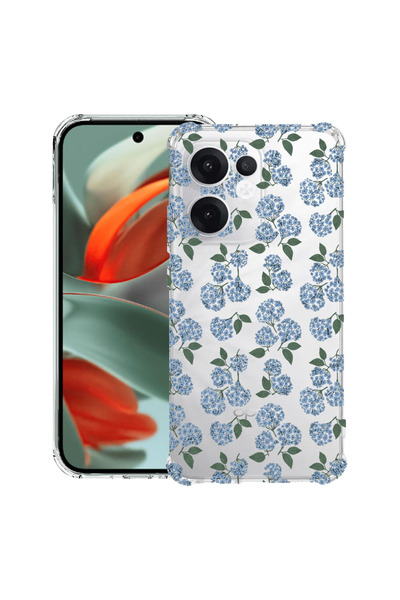 bestcase Противоударен калъф за OPPO Reno13 F / FS, Флорален - Десен с хортен...