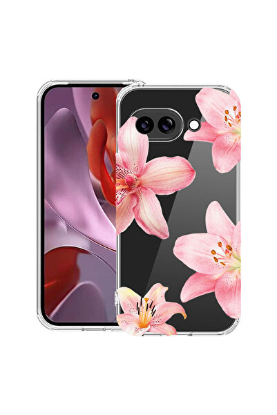 bestcase Husă Antișoc pentru Google Pixel 10a, Floral - Floral - Lotus Roz El...
