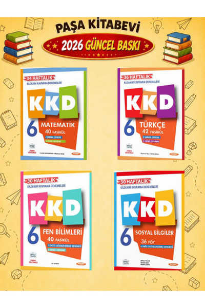 Fenomen Yayıncılık Kurmay 6.Sınıf Matematik-Türkçe-Fen-Sosyal KKD %100 Yeni M...