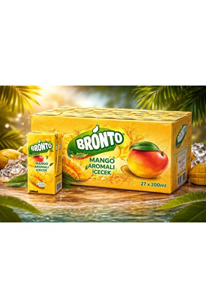 bronto MANGO AROMALI İÇECEK 200 ML X27 ADET