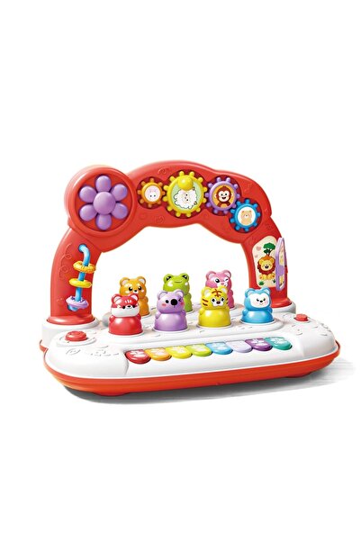 Sobebear Jucărie educativă multifuncțională cu roți, sunete, lumini și figuri...