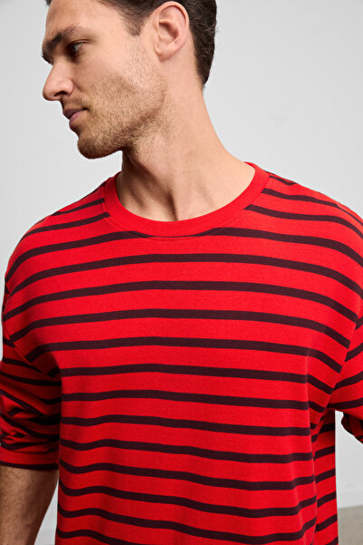 GRIMELANGE Vigos men's 100% organic cotton round neck regular fit long sleeve...
