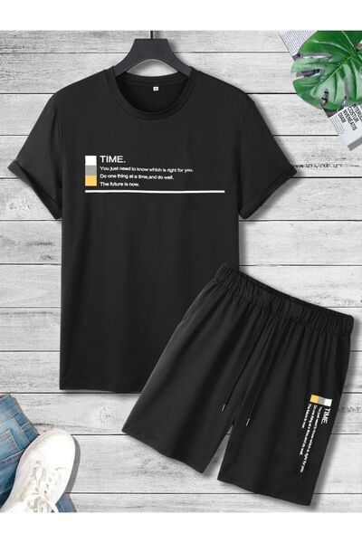 VESTIR BIEN Printed Summer Shorts T-Shirt Bottom-Top Children's Set Cotton
