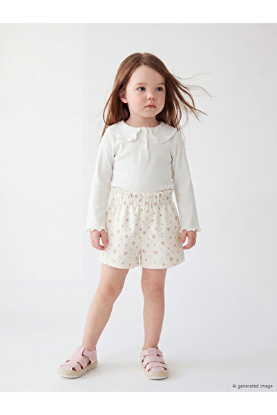 LC Waikiki I Baby Girl Floral Embroidered Gabardine Shorts from Freezen Store
