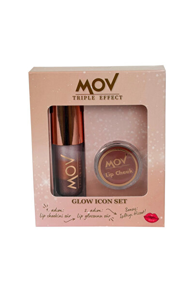 MOV Glow Icon Lip Gloss + Allık