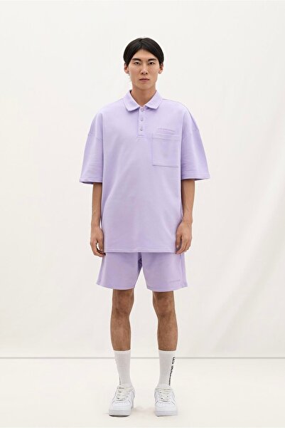 LES BENJAMINS Oversize Fransız Havlu Kumaş Polo Yaka Tshirt