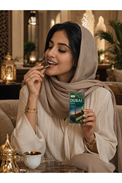 Tokoo Dubai: 75g*5 ad. Antep fıstıklı krema ve çıtır kadayıf dolgulu sütlü çikolata