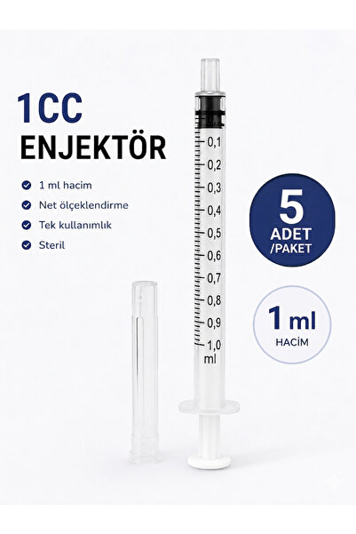 Genject 1 ML 3 PARÇA 26G 0.45X13MM KAHVERENGİ UÇLU ENJEKTÖRÜ (5 ADET) STERİL ...