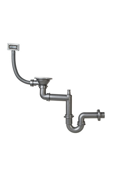 Bakımay S-701-KK BÜYÜK GİDERLİ KÜVET TAŞMALI KARE KAPAKLI SİFON TEKA FRANKE K...