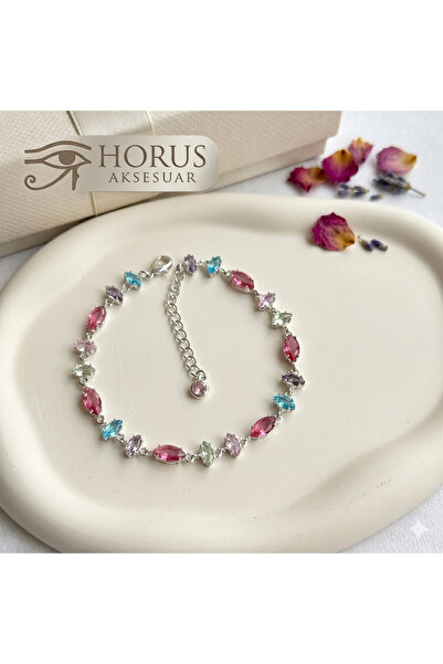 HORUS AKSESUAR Aura Renkli Taşlı Bileklik
