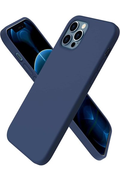 New Face Ilkeshop New iPhone 12 Pro Max Case First Silicone (201603) - Navy Blue