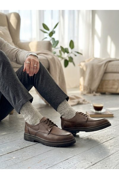 Derify 100% Genuine Leather Daily Comfortable Classic Men's Shoes