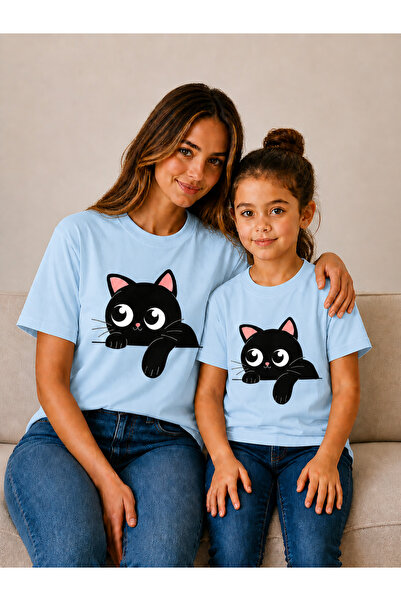VODEXA Tricou supradimensionat pentru mamă și copil, combinație de tricouri, ...