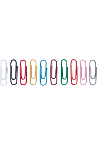 ALCO Colored paper clips 26 mm, 300/box, - assorted