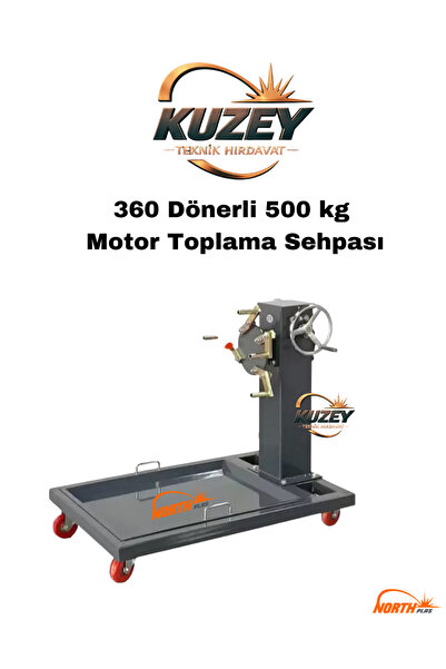 NORTH PLAS KUZEY 360 Dönerli 500 kg Motor Toplama Sehpası