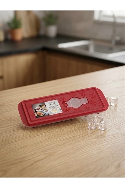 House More Ice Mold with Lid and Silicone Base - 4 Color Options (Red, Blue, ...