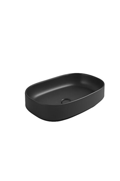 Newarc Colt Tezgah Üstü Lavabo Mat Siyah 55X35X15,5 Cm Cm Art.L.008.Mb