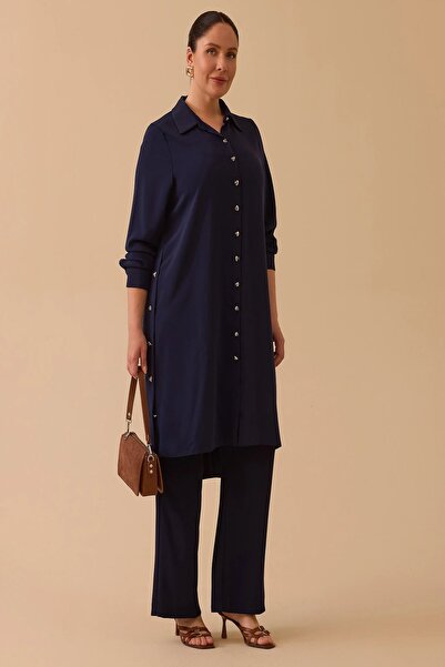 Rain and River Plus size buttoned basic tunic