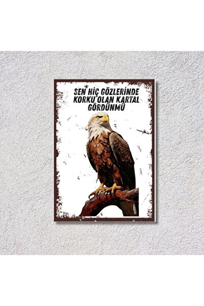 gifttime Διακοσμητικός πίνακας από MDF με φιγούρα αετού - "Είσαι ποτέ είχες δ...