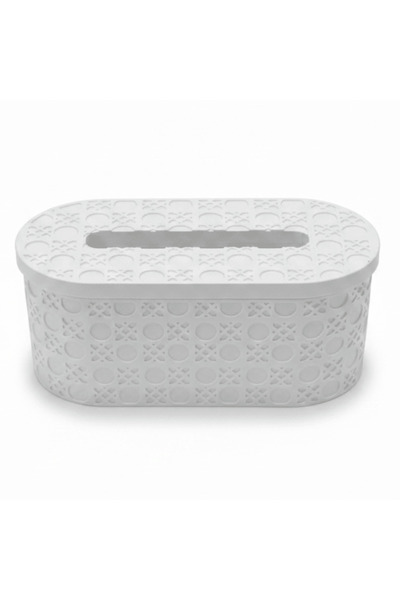 AKDC Premium White Pop Tissue Box Holder with Elegant Minimalist Design – Lux...