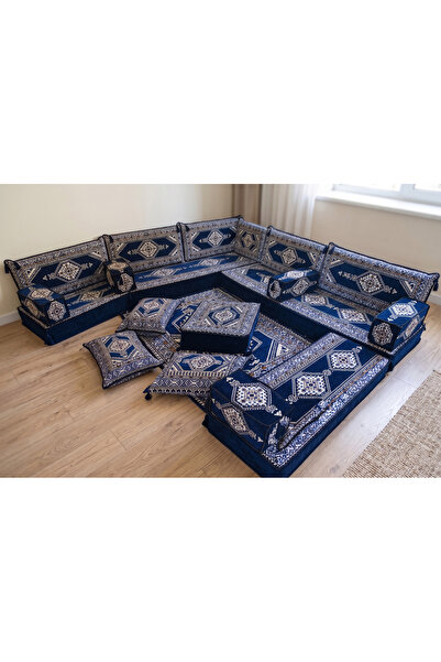 FEYZA DECOR HOME Özel Tasarım Lacivert Yahyalı Modeli Yer Sediri - 20 cm