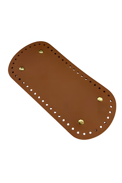 EleganTShoP Rivetli Deri Çanta Tabanı Oval 10*22 cm