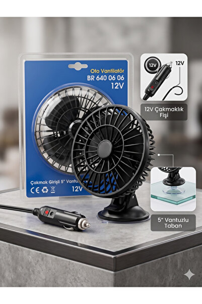 Autobase Araç İçi Torpido Üstü Tek Fanlı Oto Vantilatör