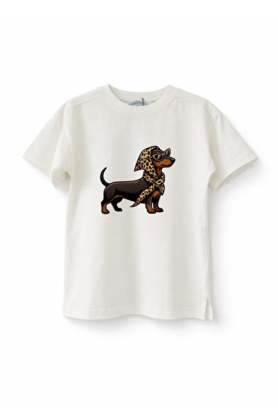 Neva Baby Boutique تي شيرت للأطفال من الجنسين مطبوع عليه كلب، تي شيرت أساسي ب...