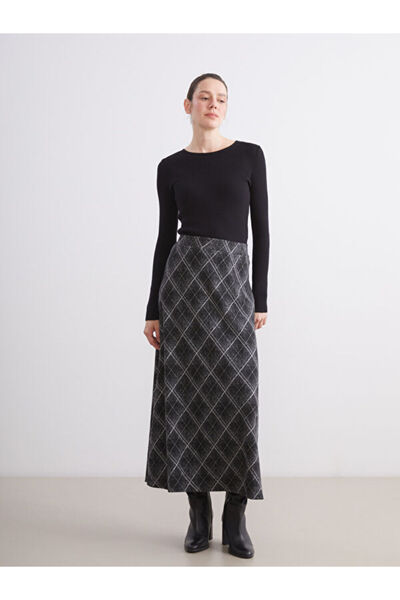 LC Waikiki Buy Elastic Waist Baklava Patterned Skirt