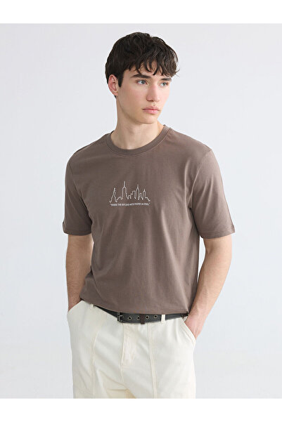 LC Waikiki Peak New Season Crew Neck Printed Men's T-Shirt
