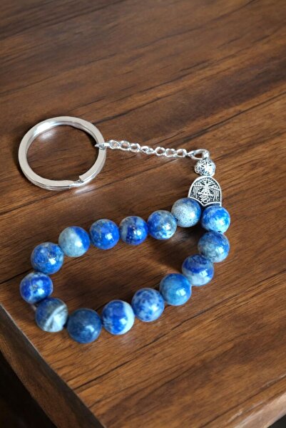 Zodyak Doğal Taş Breloc Lapis Lazuli Model Tasbih din piatră naturală Materia...