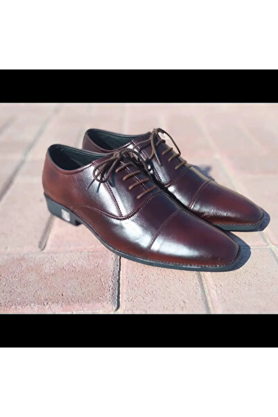 Rambler Oxford Shoes Genuine Leather Captoe Chocolate Brown