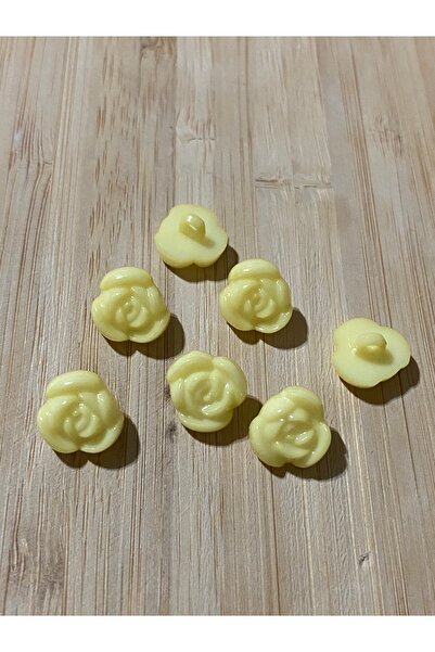 Lorin hobi Bottom-Mounted Rose Baby Button 12 mm 10 Pieces Yellow