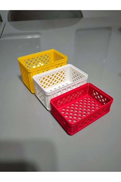 Devletli 3d MASA ÜSTÜ ORGANİZER MİNİ SEPETLER