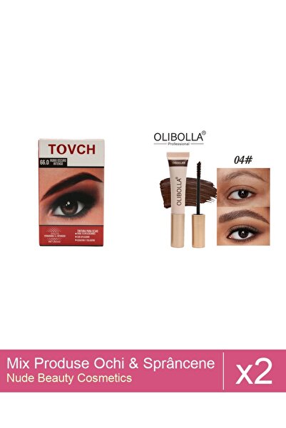 Makeup Set Mix 2 produse Rimel Sprancene: Vopsea sprancene , Nuanta 66.0, Rim...