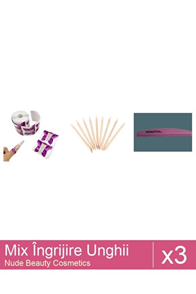 Makeup Set Mix 3 produse Ingrijire Unghii: Sablon Fluture 300 bucati, Pila re...
