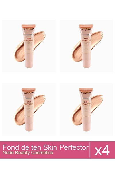 Makeup Set of 4x Skin Perfector Foundation Ruby Rose - 02