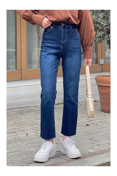 LC Waikiki Nevavm Cut-Off Leg Fit Jean Dark Blue