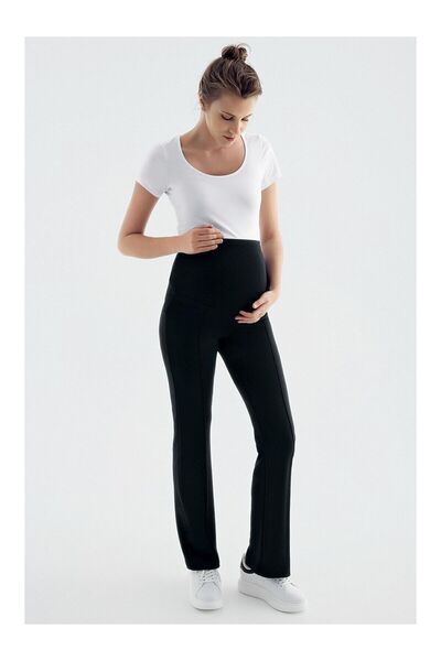 LC Waikiki Nevavm High Waist Flexible Steel Knitted Maternity Pants with Diff...