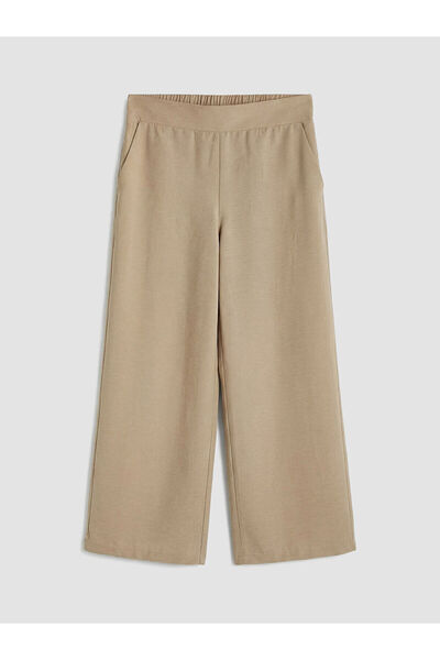LC Waikiki Nevavm Women's Wide Leg Pants with Elastic Waist and Difference in...