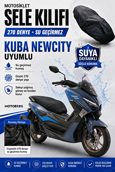 Motobros Husă pentru șa motocicletei compatibilă cu KUBA NEWCITY, impermeabil...