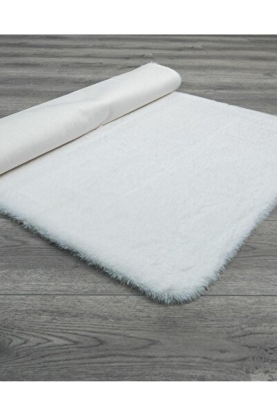 halinet Halı.Net White Ethnic Bohemian Washable Non-Slip Living Room Carpet D...