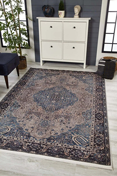halinet Halı.Net Multi-Colored Vintage Antique Washable Non-Slip Living Room ...