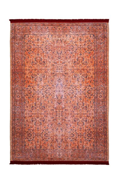 halinet Halı.Net Beige Vintage Antique Washable Non-Slip Living Room Carpet P...